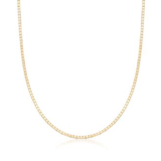 Ross-Simons 1mm 14kt Yellow Gold Box-Chain Necklace
