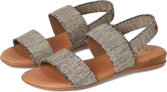 André Assous Nigella Featherweight Sandal Womens Shoes Black/Beige : 6 M, Textile