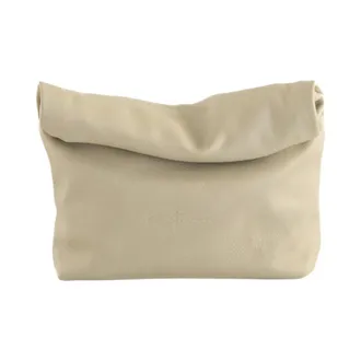 Cortana Tassen, Dames, Beige, ONE Size, Leer, Delhi S Clutch