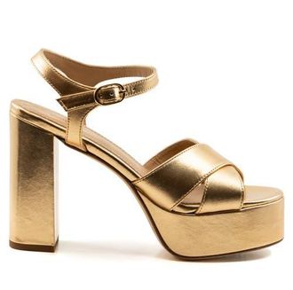 Andrea Gomez Bella Sandal in Metallic Gold at Nordstrom, Size 40.5