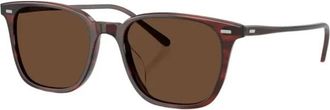 Oliver Peoples Laedin Zonnebril - unisex - Zonnebrillen - Bruin - 52 MM - Accessoires