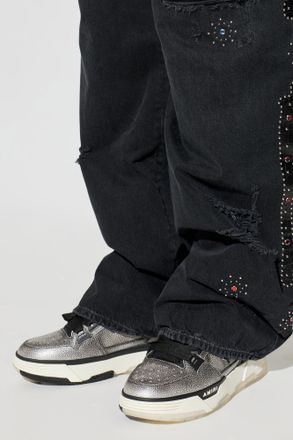 Amiri Pebbled MA-1 Sports Shoes, Mens, Grey