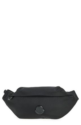 Moncler Small Durance Water Repellent Belt Bag in Black/Black/Black at Nordstrom