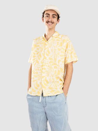 Fat Moose Zane Cotton Linen Shirt geel
