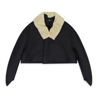 Amiri Black Cropped Parka Jacket
