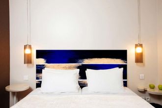 Mademoiselle Tiss Cabecero de tela sin soporte de madera de 180 × 70 cm