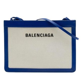 Balenciaga Pre-owned Navy Pochette - Dames - Pre-owned - Blauw - Maat: ONE Size Leer