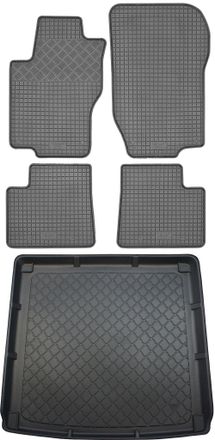 OEM Juego De Alfombrillas De Goma Para Coche Y Alfombrilla Para Maletero Para Mercedes Clase M W164 Suv (5 Puertas) De Agosto De 2005 A 2011