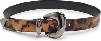Christian Louboutin Bubble Printed Leather Belt - Brown - 90 (UK 14 / XL)