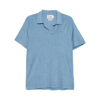 MC2 Saint Barth Polo Shirts, male, Blue, Size: L Jeremy Terry Polo