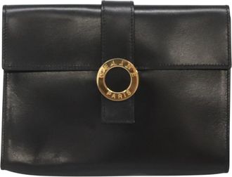 Celine Black Leather Clutch Bag (Pre-Owned)