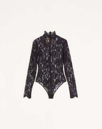 Valentino Floral Lace Body Woman BLACK XL