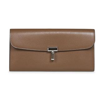 Toteme T-Lock Wallet - female - Tot&ecirc;Me - Wallets & Cardholders - Brown - ONE SIZE - Accessories