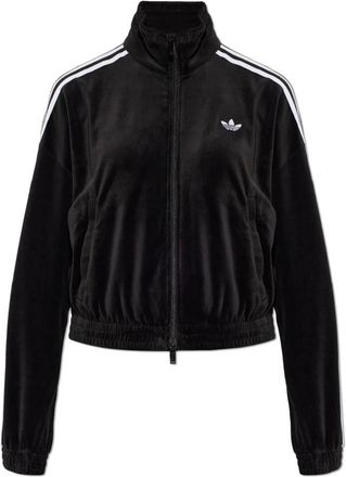 adidas Hoodies & sweatvesten, Dames, Zwart, S, Katoen, Velours Sweatshirt