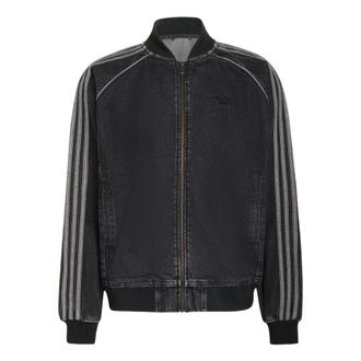 adidas SST Adicolor Denim Track Top Asia Sizing True Black KS4963