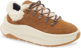 Moon Boot City Genuine Shearling Water Repellent Boot in Cognac at Nordstrom, Size 37