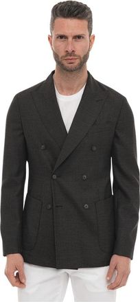 HUGO BOSS C-Hanry Double Breasted Jacket - Heren - Blazers - Bruin - XL - Wol - Jassen
