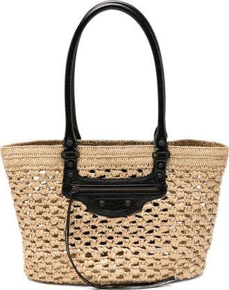 Balenciaga Medium Le City Basket Tote Bag