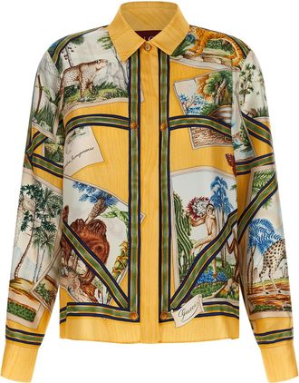 Gucci Multicolor Silk Womens Blouse