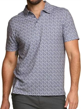 Fundamental Coast Pixel Polo Shirt In Heron