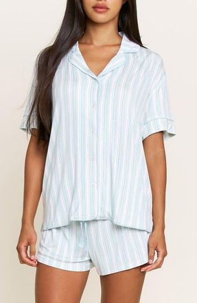 Honeydew Intimates All American Shortie Pajamas in Sage Stitched Stripe at Nordstrom, Size X-Large