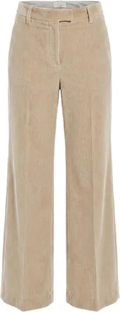Brunello Cucinelli Cotton Corduroy Wide-flare Trousers With Monili