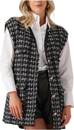 Silvian Heach Zwart Gilet Sweat Johan - Dames - Bodywarmers - Zwart - XL - Jassen