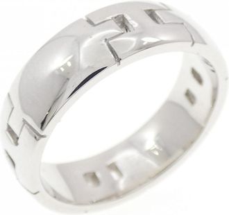 Herm&egrave;s White Gold (18K) Band Ring (Pre-Owned)