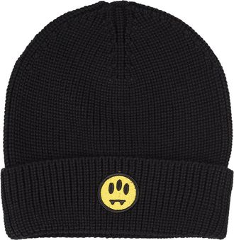 Barrow Black Ribbed Knitted Beanie