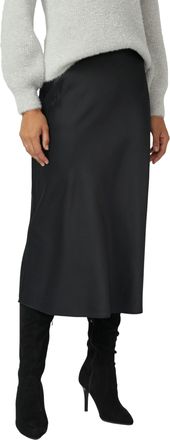 s.Oliver Black Label Maxirock S.OLIVER BLACK LABEL, Damen, Gr. 34, schwarz, Web, Obermaterial: 65% Viskose, 35% Polyester, unifarben, regular fit lang, R&ouml;cke Maxirock, aus