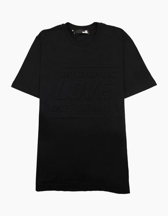 Love Moschino Mens Love Moschino Authentic 3d Print T Shirt Black MX1 - Size: 42