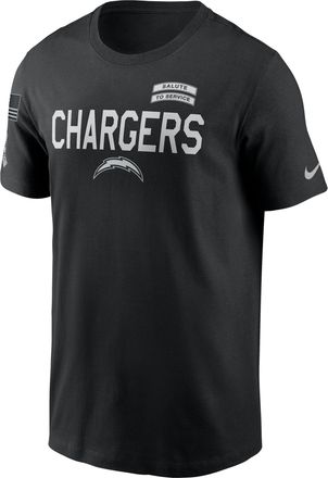 Nike Los Angeles Chargers Salute to Service Sideline Nike Mens Dri-FIT NFL T-Shirt in Black | 02ET00AA2H-NKC