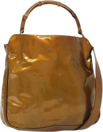 Gucci Pre-owned Handbags, female, Brown, Size: ONE SIZE Pre-owned Vintage Handbag