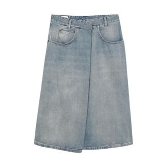 Maison Margiela Dames, Rokken, Blauw, Maat: XS Denim