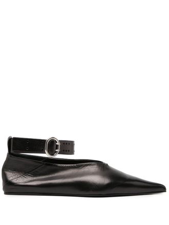 フラットシューズ Jil Sander Pointed Toe Ballerinas Women's Jil Sander Pointed Toe Ballet Flats - up to −57