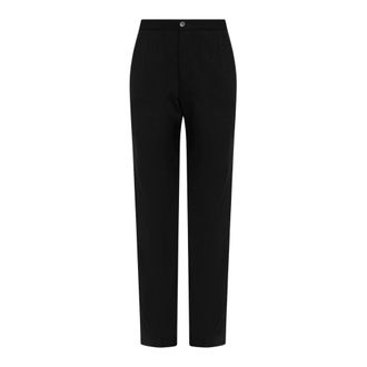 Jil Sander Pantalones de Lana con Pinzas - Trousers - Mujer - Negro - M