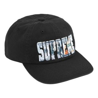 SUPREME SS26 Embroidered Money Logo 6-Panel Black SUP-SS26-1003-BLK