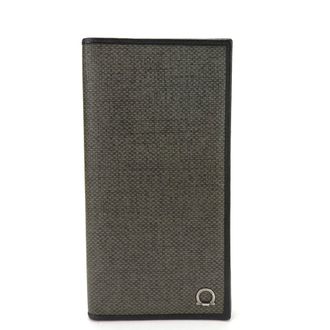 Ferragamo Gancini Pvc Leather Long Wallet (Bi-Fold) (Pre-Owned)