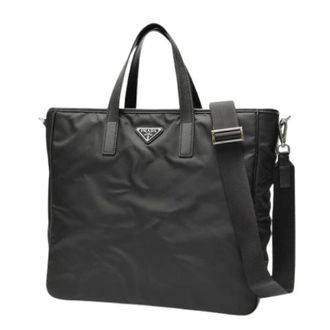Prada Pre-owned Tote Bags, female, Black, Size: ONE SIZE Pre-owned Vintage Tote Bag