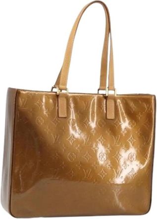 Louis Vuitton Pre-owned Columbus Tote Bag - Dames - Vintage Shopper - Bruin - ONE Size - Leer - Vintage