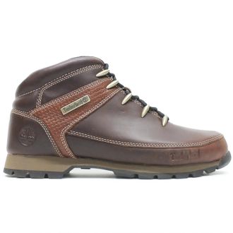 Timberland Euro Sprint Mid Lace Full Grain Leather Mens Ankle Boots - Brown - Size:UK 11.5