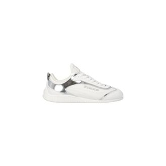 Pinko Pinko, Schoenen, Dames, Wit, 40 EU, Leer, Reby 08 Sneaker Neoprene/Mirror