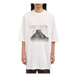 Rick Owens T-Shirts, male, White, Size: S Jumbo SS T-Shirt