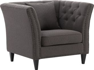 Atlantic Home Collection Sessel, Chesterfield Armlehnensessel, extra weich, F&uuml;llung mit Federn