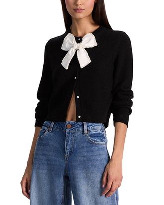 Alice & Olivia Alice + Olivia Dollie Wool-Blend Cardigan