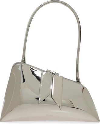 The Attico Sunrise Schoudertas - Dames - Schoudertassen - Grijs - ONE Size - Leer - Tassen