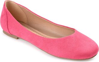 Journee Collection Women & apos;s Comfort Kavn Medium and Wide Width Dress Flats