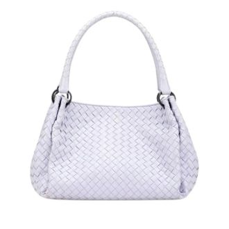 Bottega Veneta Pre-owned Handbags, female, Purple, Size: ONE SIZE Pre-owned Leather Tote