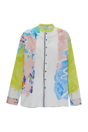 Rohka Watercolor-Printed Oversized Shirt