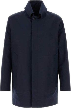 Prada Navy Blue Regular Overcoat